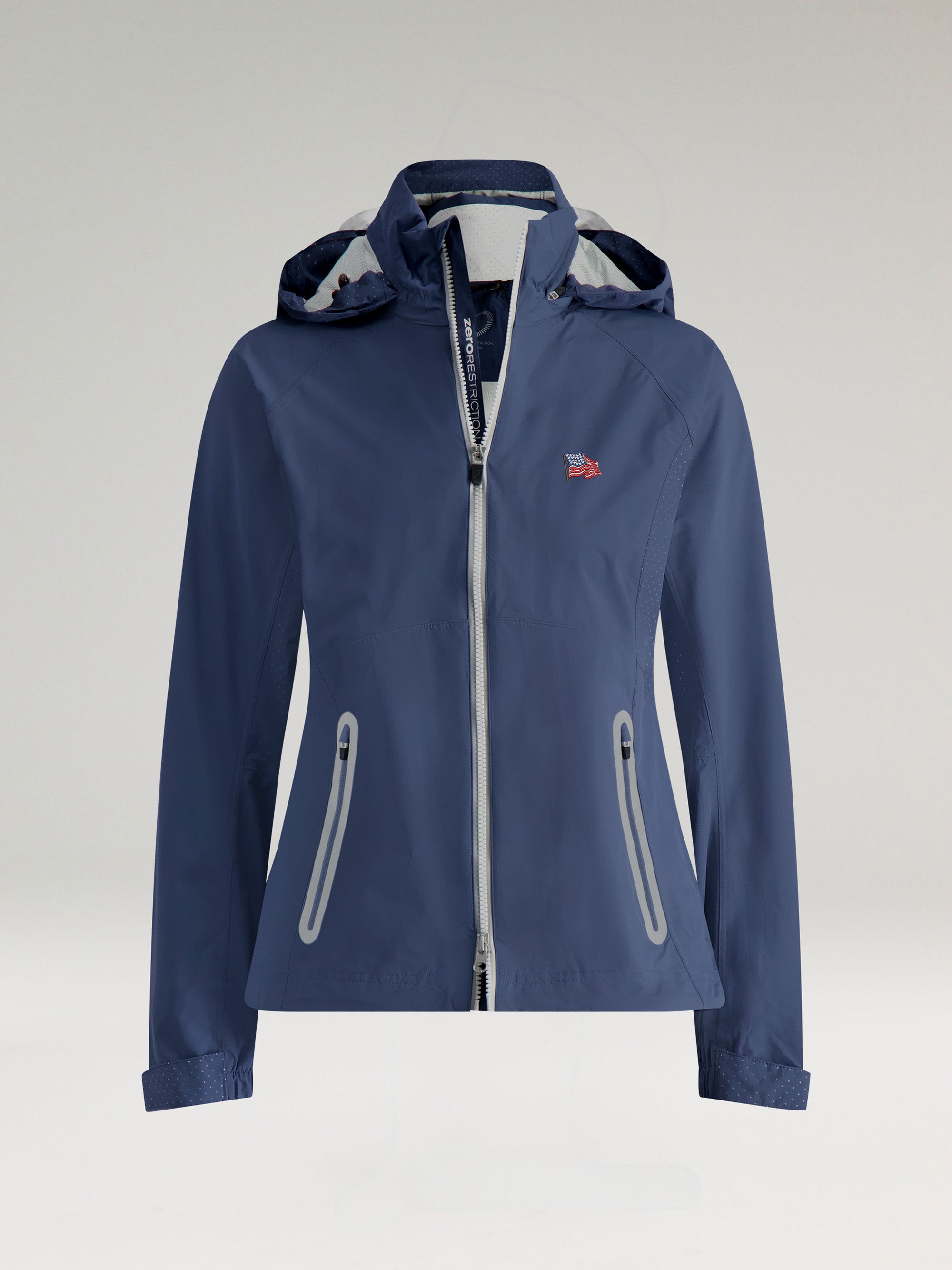 HOODED OLIVIA JACKET | WAVING FLAG – Zero Restriction