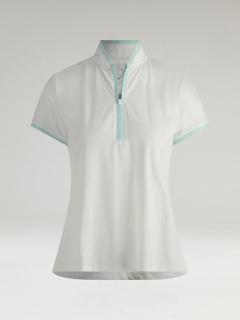 Chloe Cap Sleeve Quarter Zip
