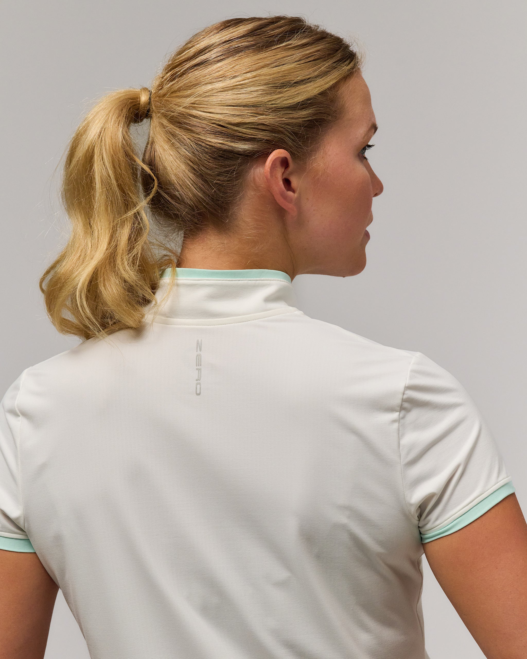 Chloe Cap Sleeve Quarter Zip Women's Golf Top | Zero Restriction