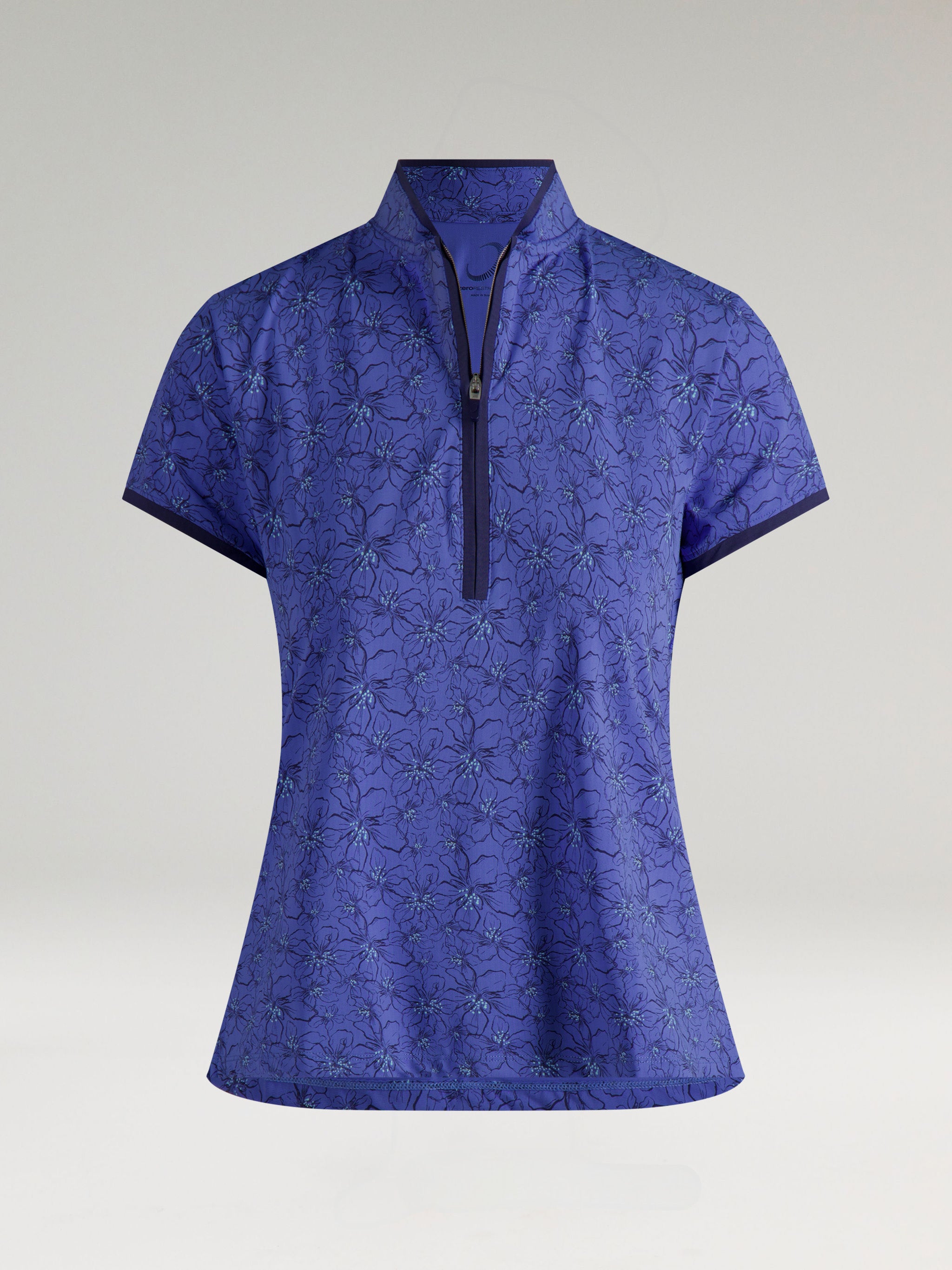 CHLOE CAP SLEEVE ZIP MOCK