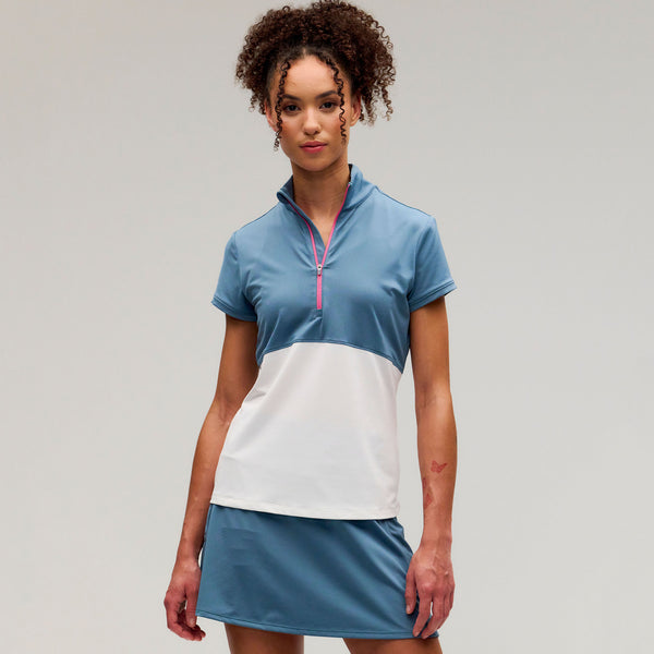Chelsea Short-Sleeve Quarter Zip – Zero Restriction