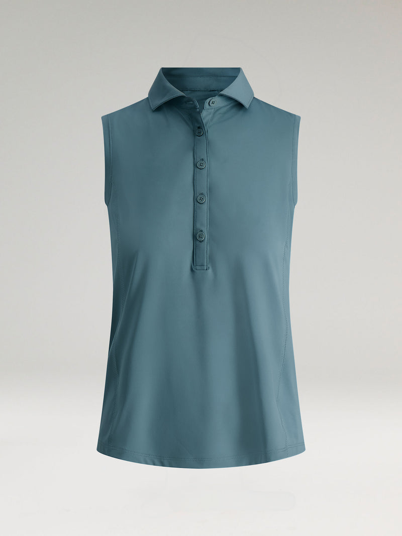 Tae Sleeveless Performance Polo