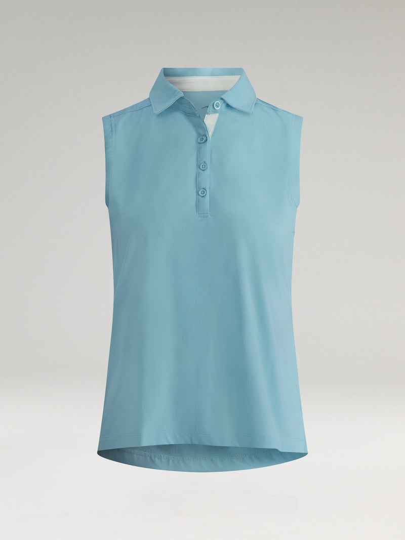 Summer Sleeveless Performance Polo