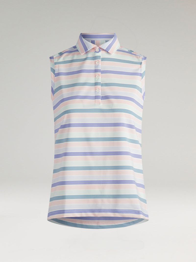 Summer Sleeveless Performance Polo