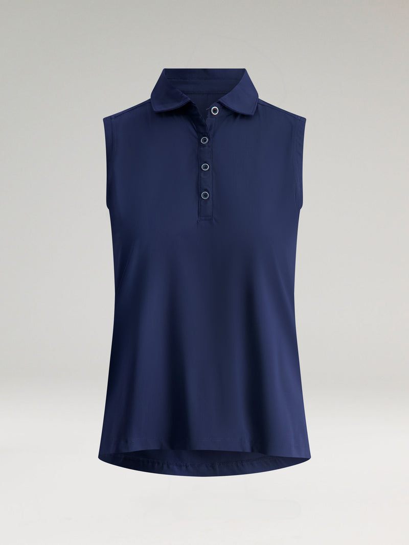 Summer Sleeveless Performance Polo