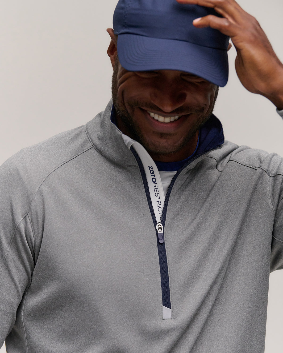 GREY HEATHER/NAVY