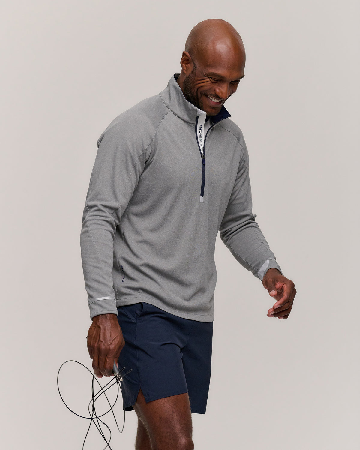 GREY HEATHER/NAVY