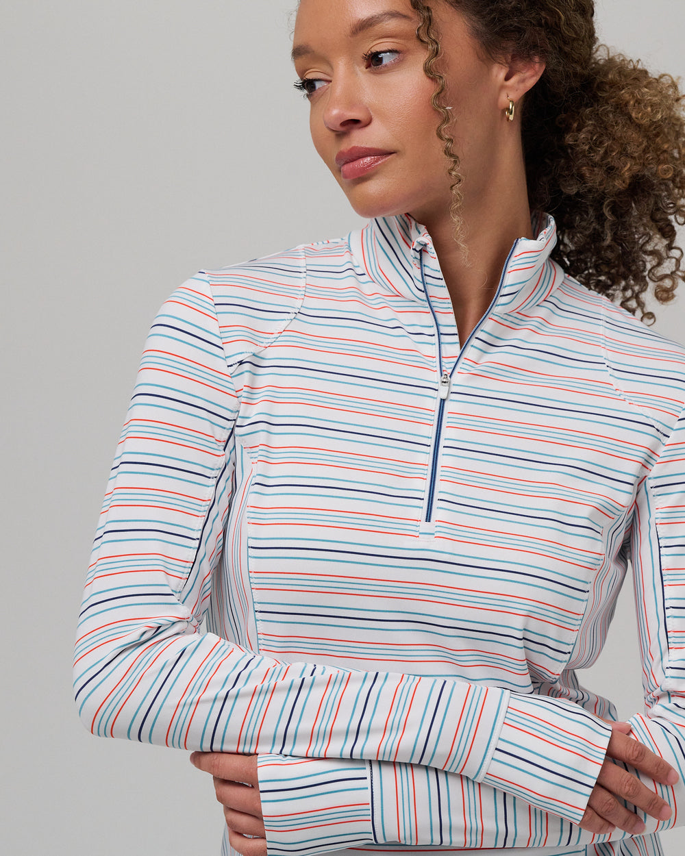 Renae Cooling Performance Golf Quarter Zip | Zero Restriction