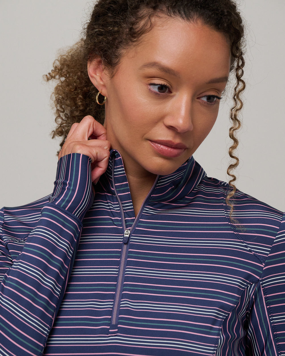 Renae Cooling Performance Golf Quarter Zip | Zero Restriction