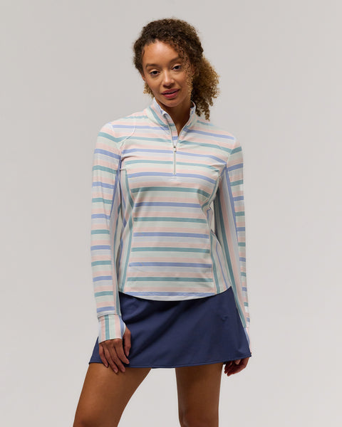 Renae Cooling Performance Golf Quarter Zip | Zero Restriction