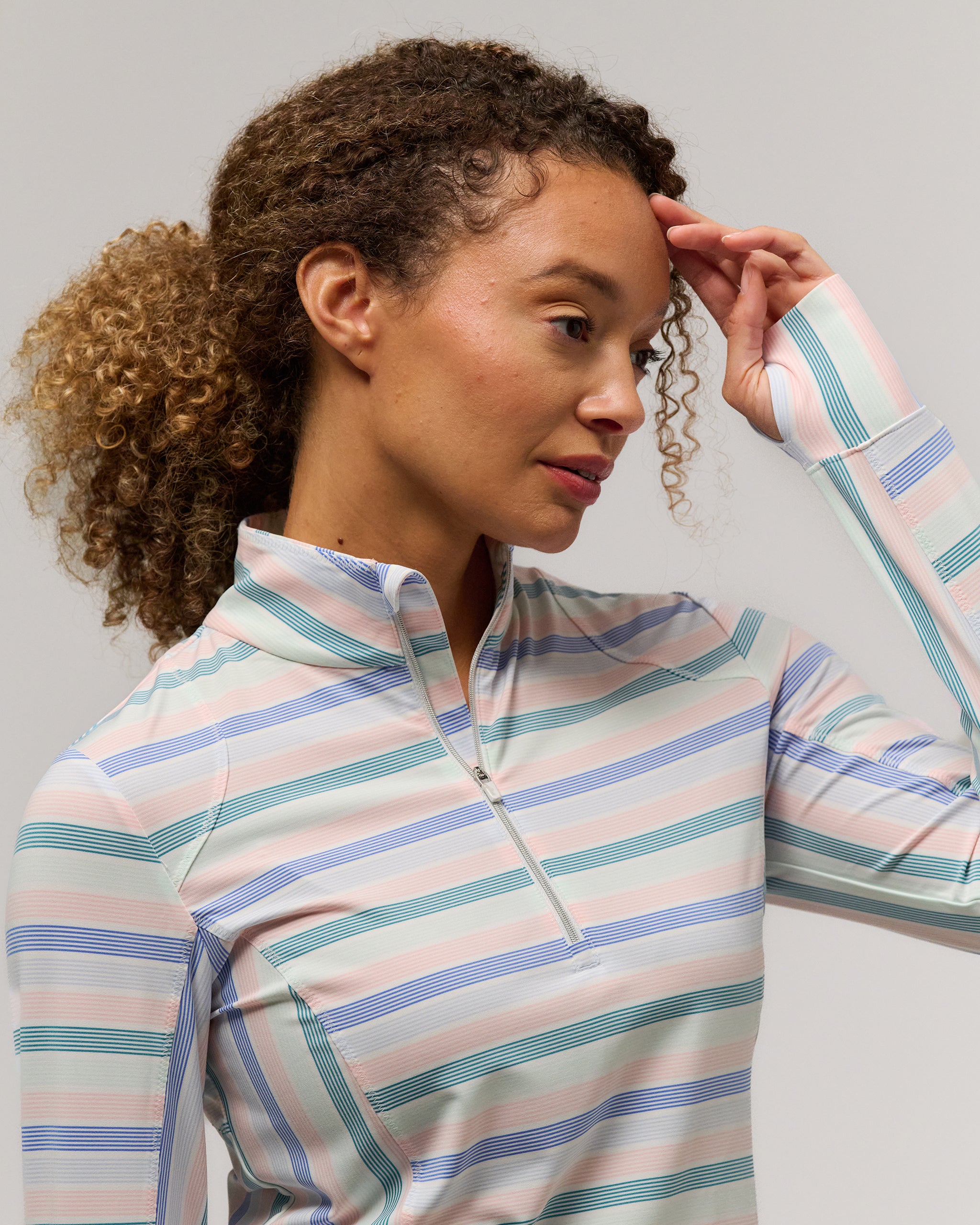 Renae Cooling Performance Golf Quarter Zip | Zero Restriction