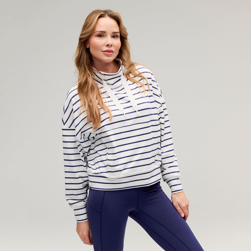 Evie Mock Neck Performance Pullover