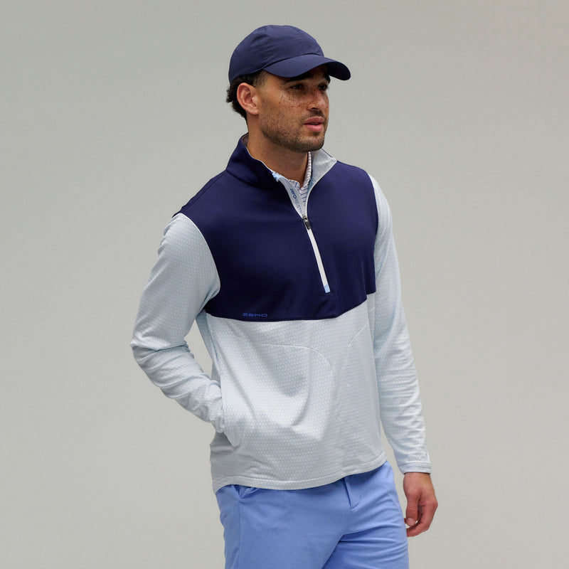 Hex Textured Performance Quarter Zip