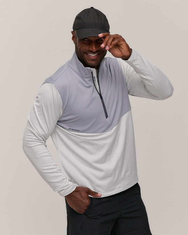 Hex Textured Performance Quarter Zip