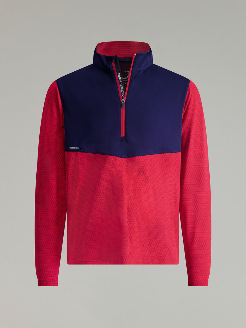Hex Textured Performance Quarter Zip