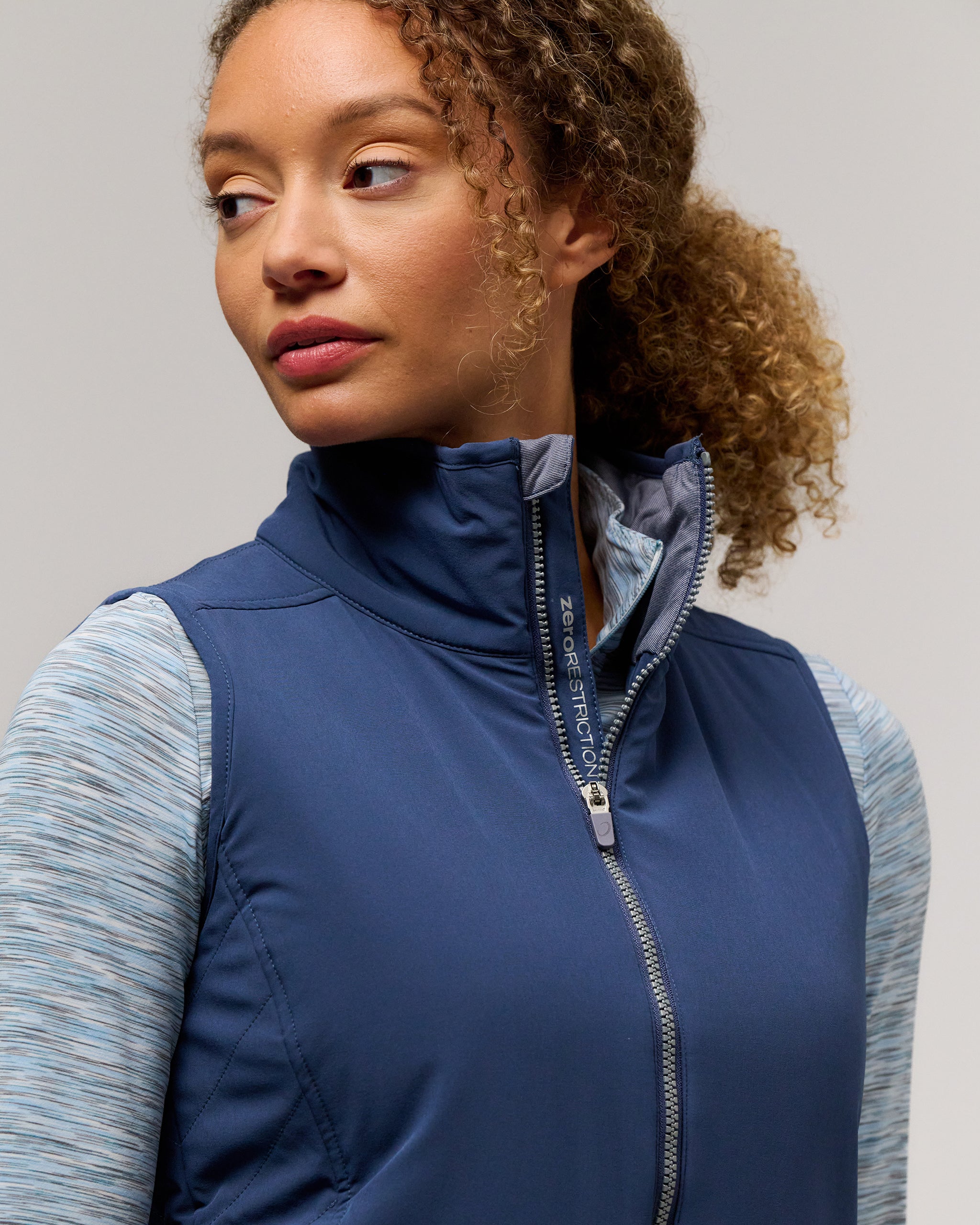 Saige Windproof Full-Zip Women's Golf Vest | Zero Restriction