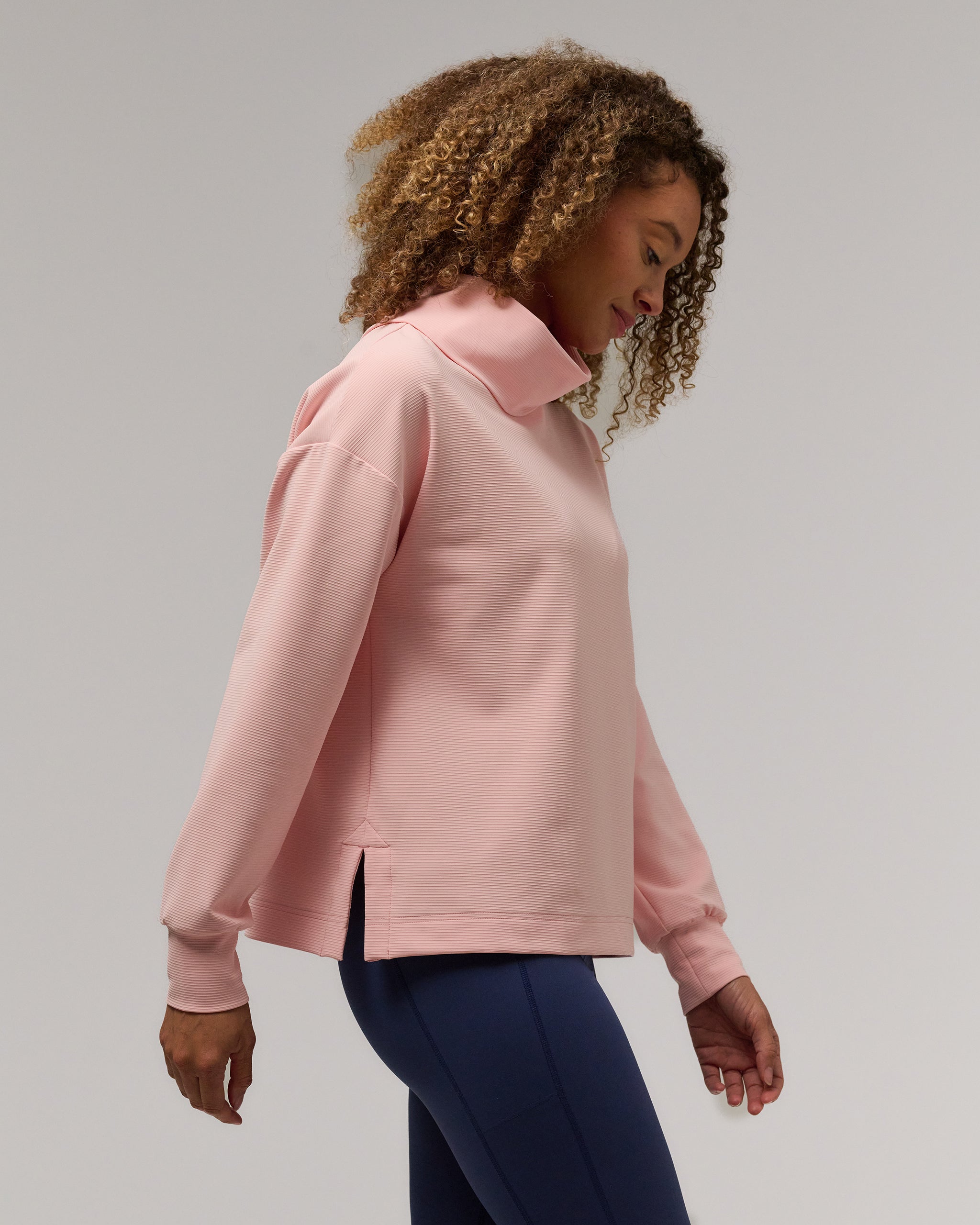Sam Ribbed Cowl Neck Pullover – Zero Restriction