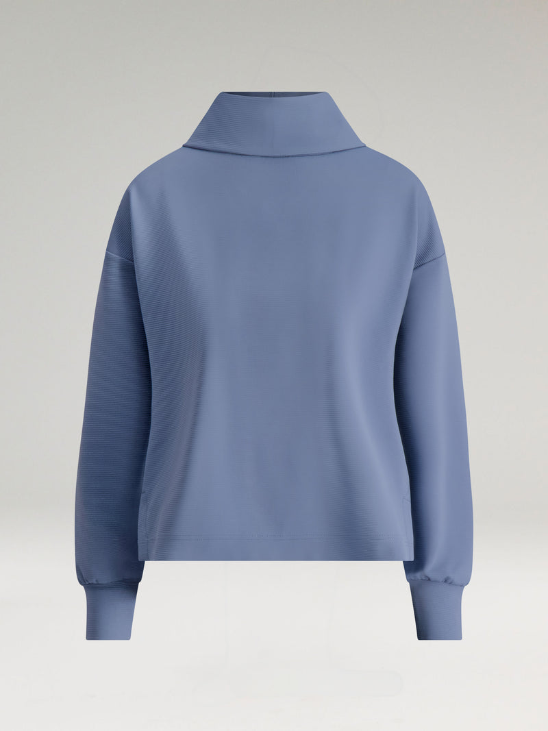 Sam Ribbed Cowl Neck Pullover
