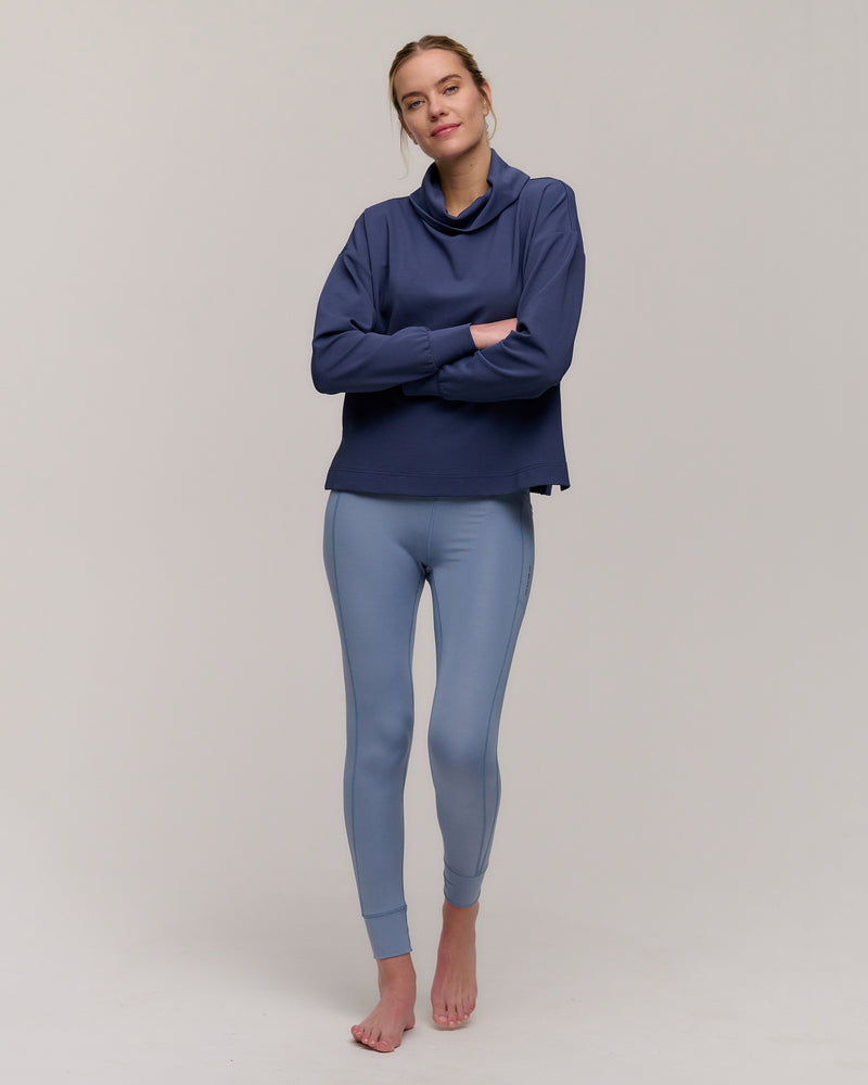 Sam Ribbed Cowl Neck Pullover