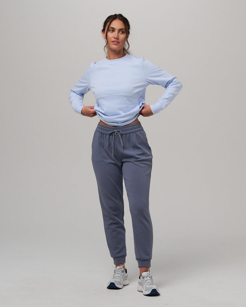 Julia Stretch Cotton Crewneck