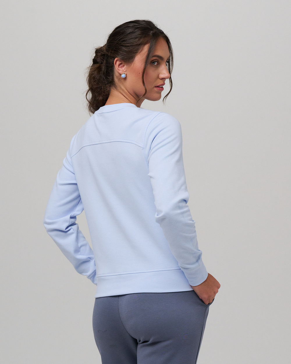 Julia Stretch Cotton Women's Golf Crewneck | Zero Restriction