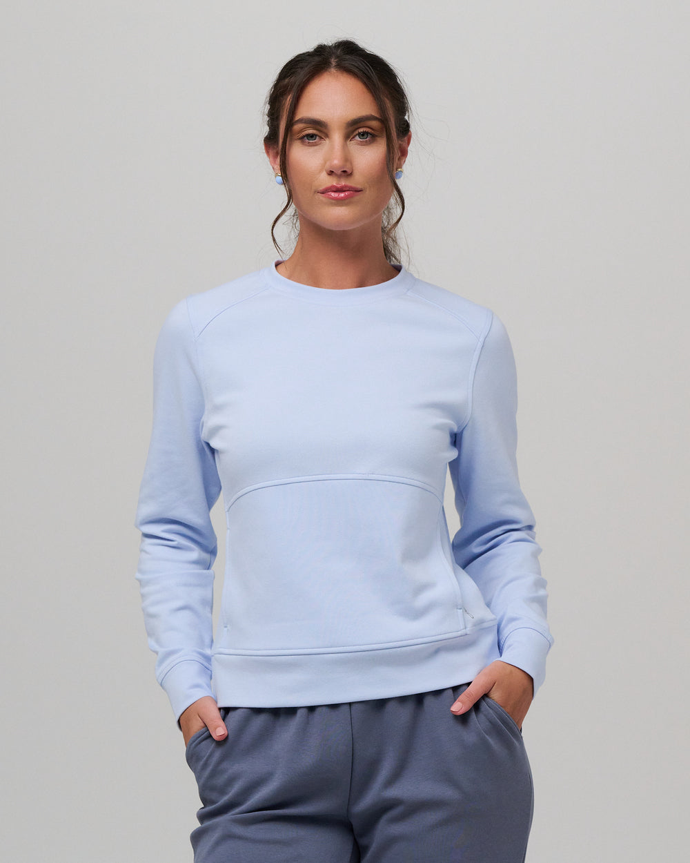 Julia Stretch Cotton Women's Golf Crewneck | Zero Restriction