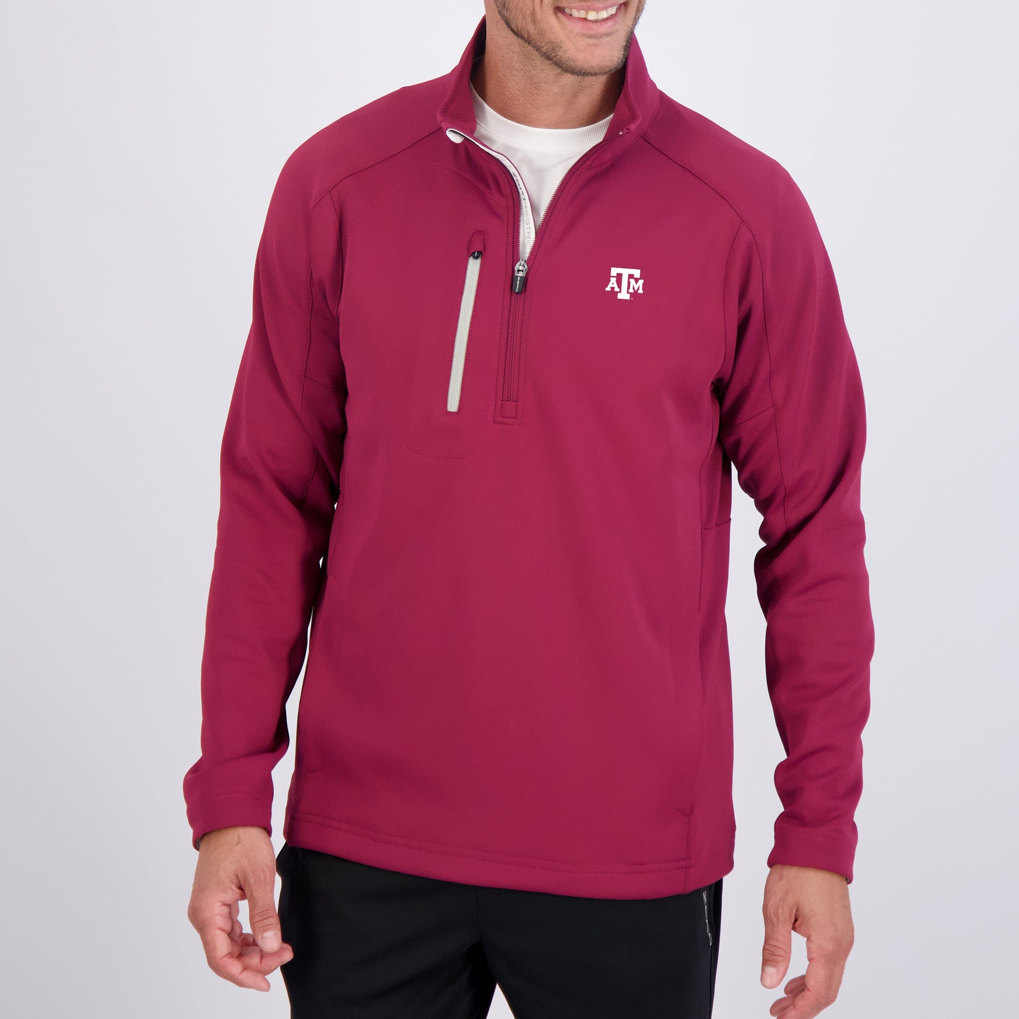 Texas A&M | Z500 1/4 ZIP | Collegiate - Zero Restriction