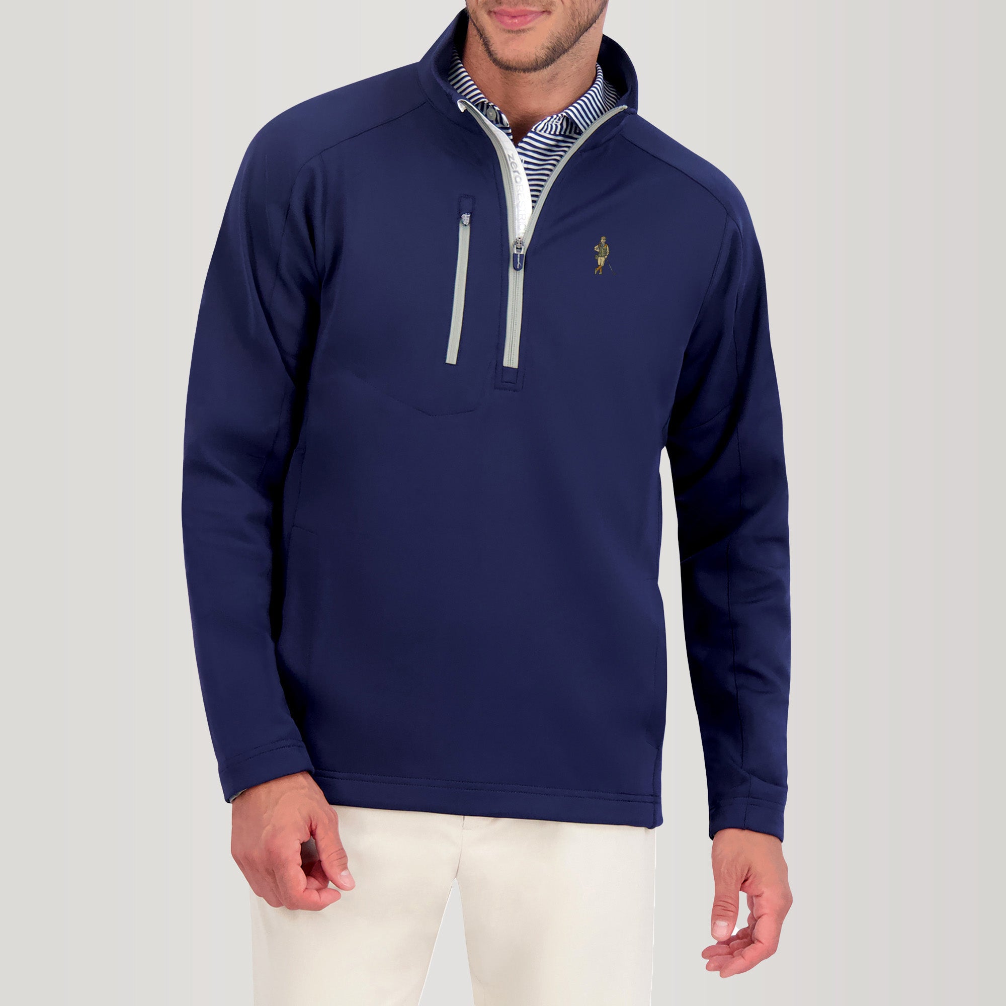 NAVY/METALLIC SILVER