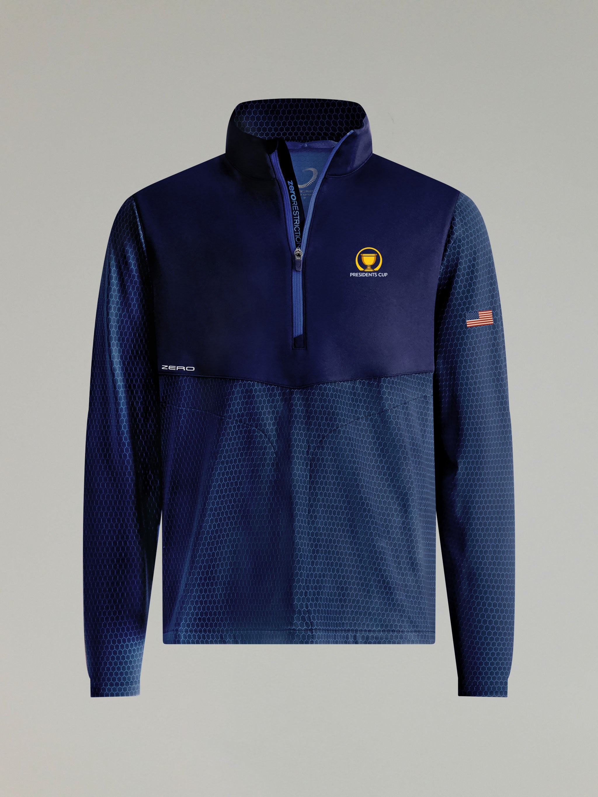 HEX 1/4 ZIP  | U.S. TEAM | NAVY/ULTRAMARINE - Zero Restriction