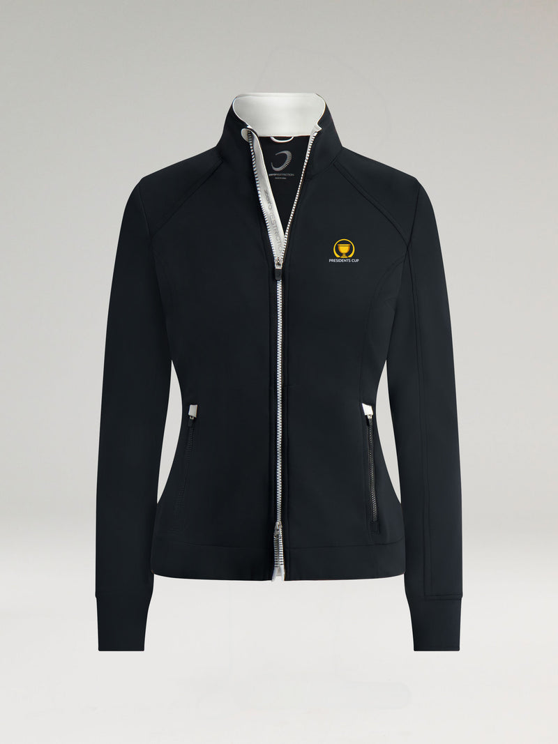 MIKAELA FULL ZIP | PRESIDENTS CUP ICON | BLACK/WHITE