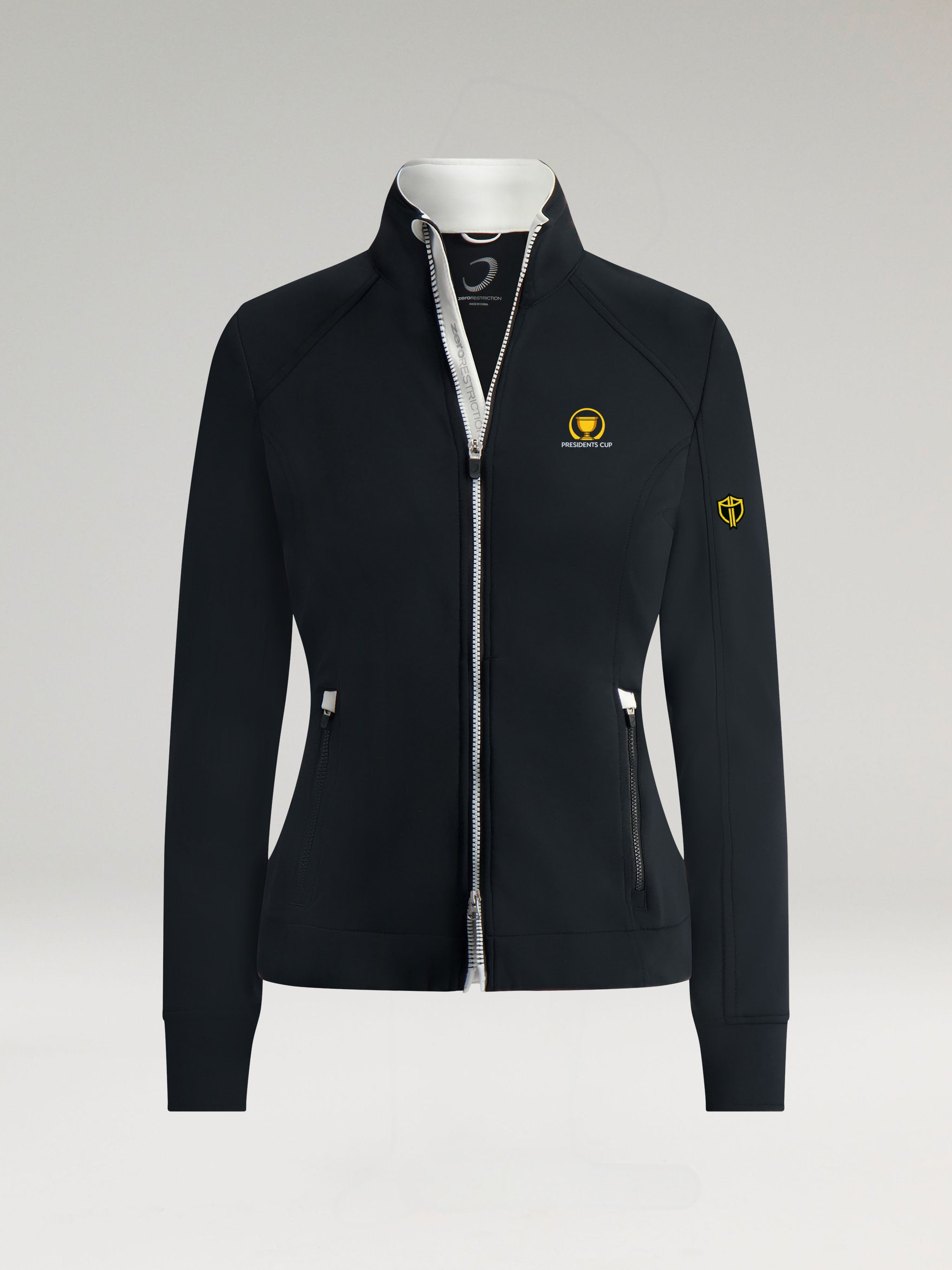 MIKAELA FULL ZIP | INTERNATIONAL TEAM | BLACK/WHITE