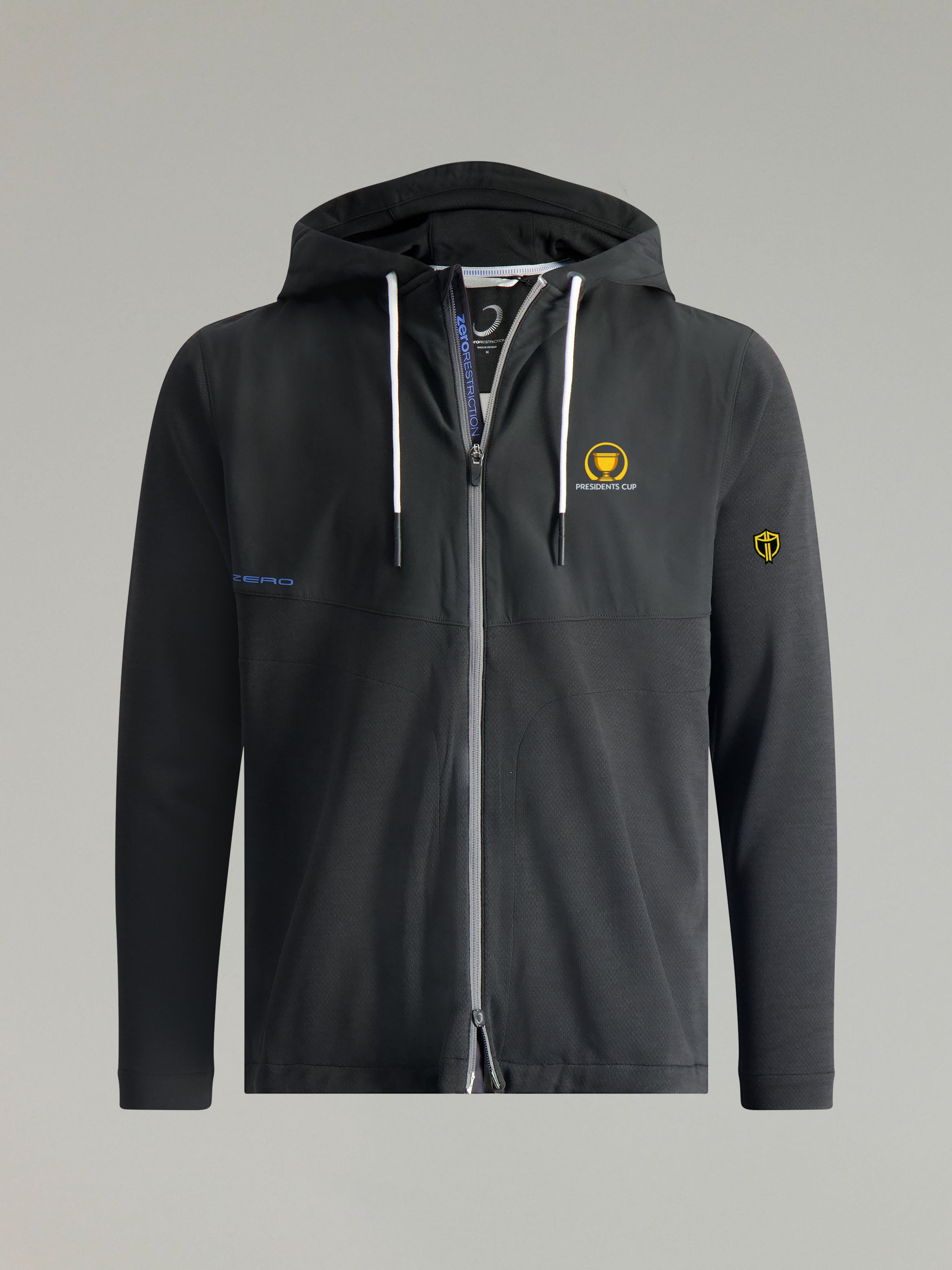 TYSON HOODIE FULL ZIP | INTERNATIONAL TEAM | BLACK - Zero Restriction