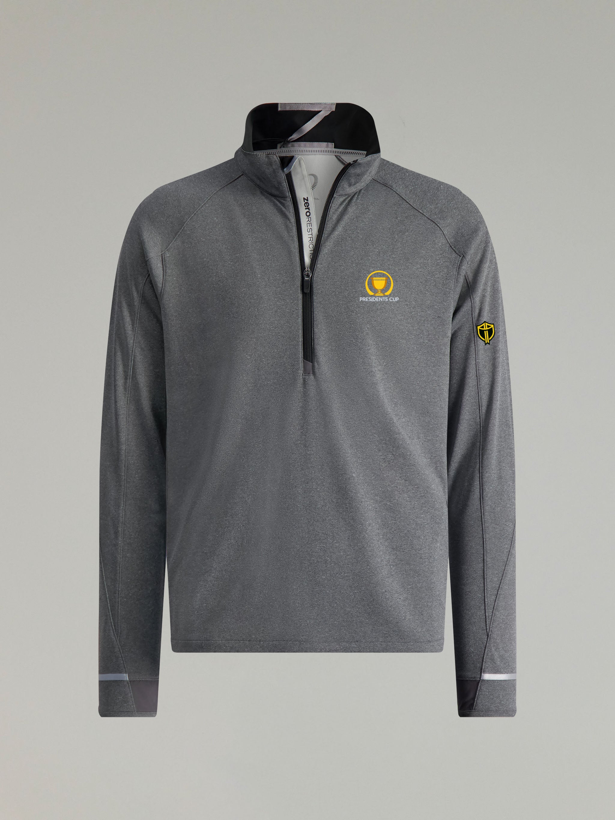 Z425 L/S 1/4 ZIP | INTERNATIONAL TEAM | CHARCOAL HEATHER/BLACK - Zero Restriction