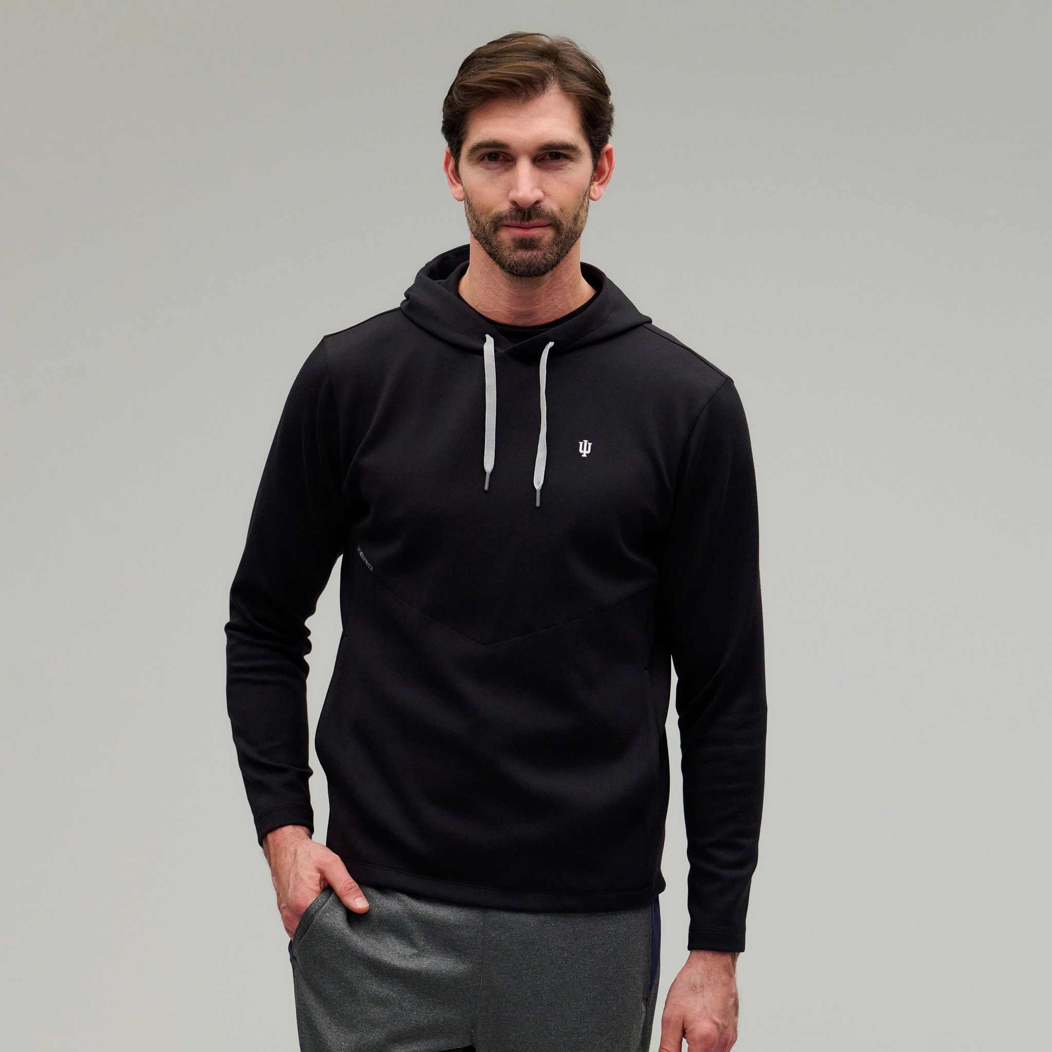 Indiana | TKO Hoodie | Collegiate | Black