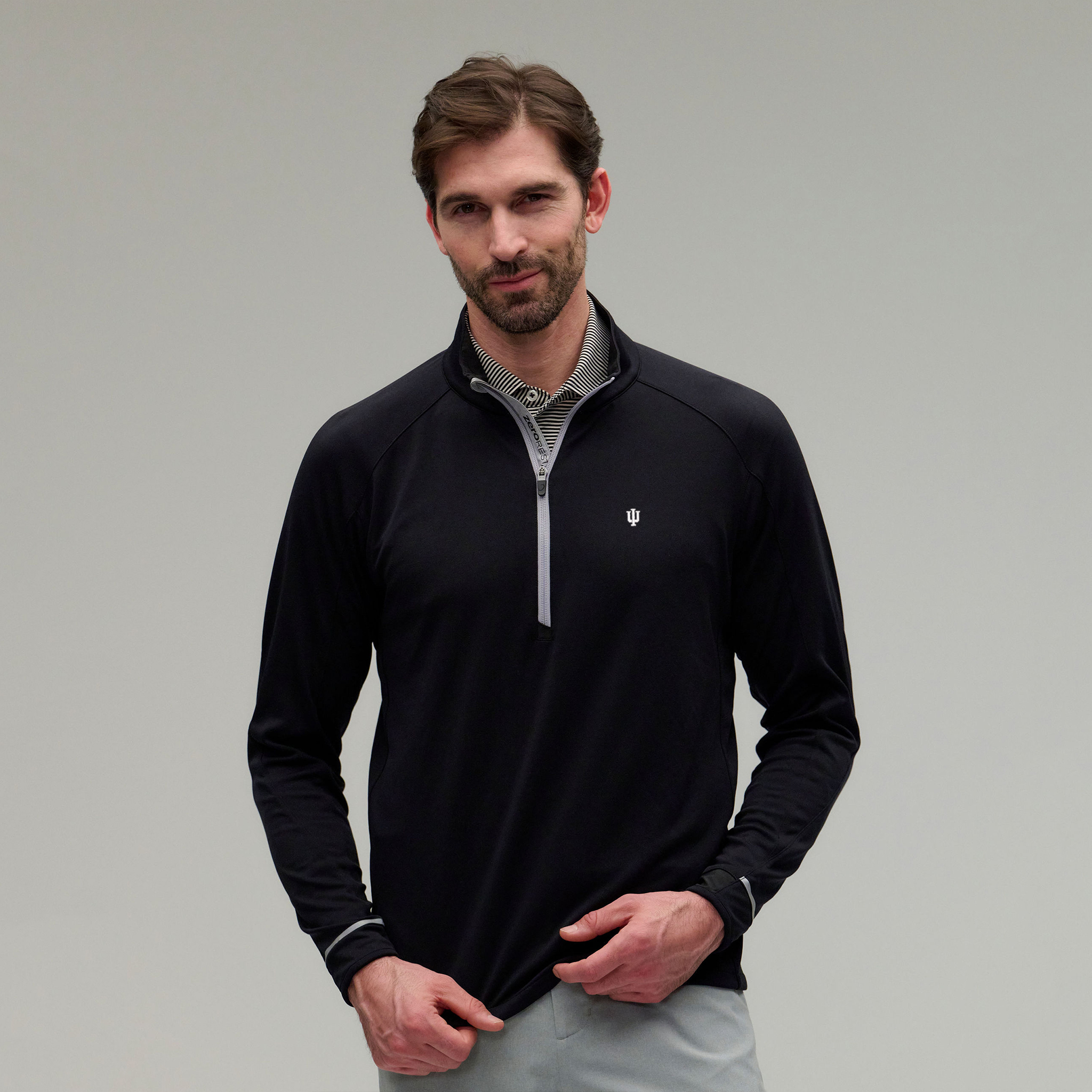 Indiana | Z425 1/4 Zip Pullover | Collegiate | Black - Zero Restriction