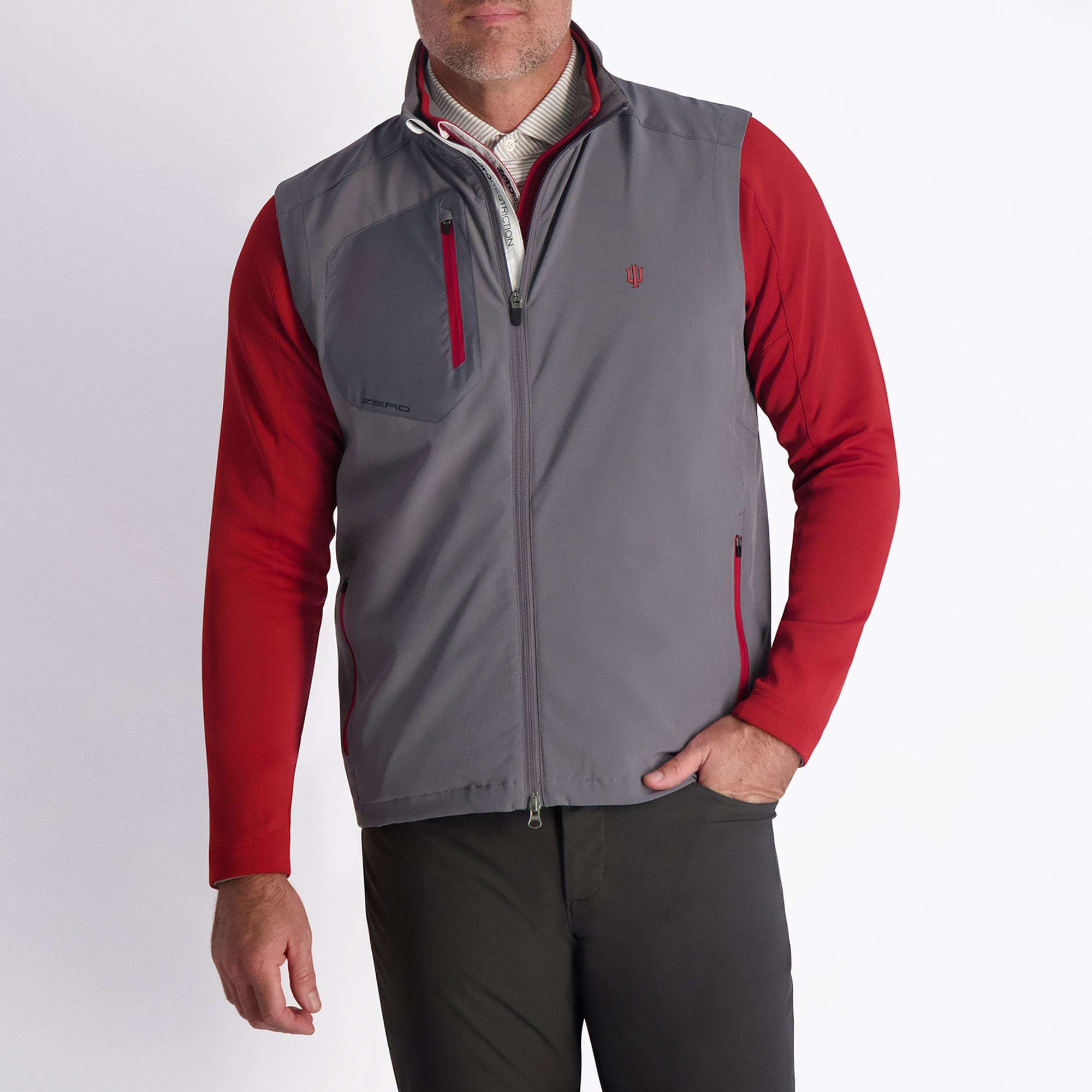 Indiana | Z700 Full Zip Vest | Collegiate | Shadow/Porto