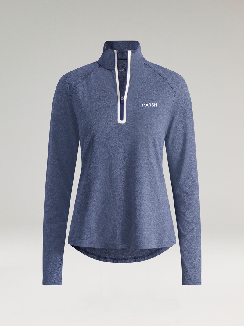 Lea Zip Mock | Marsh | Storm