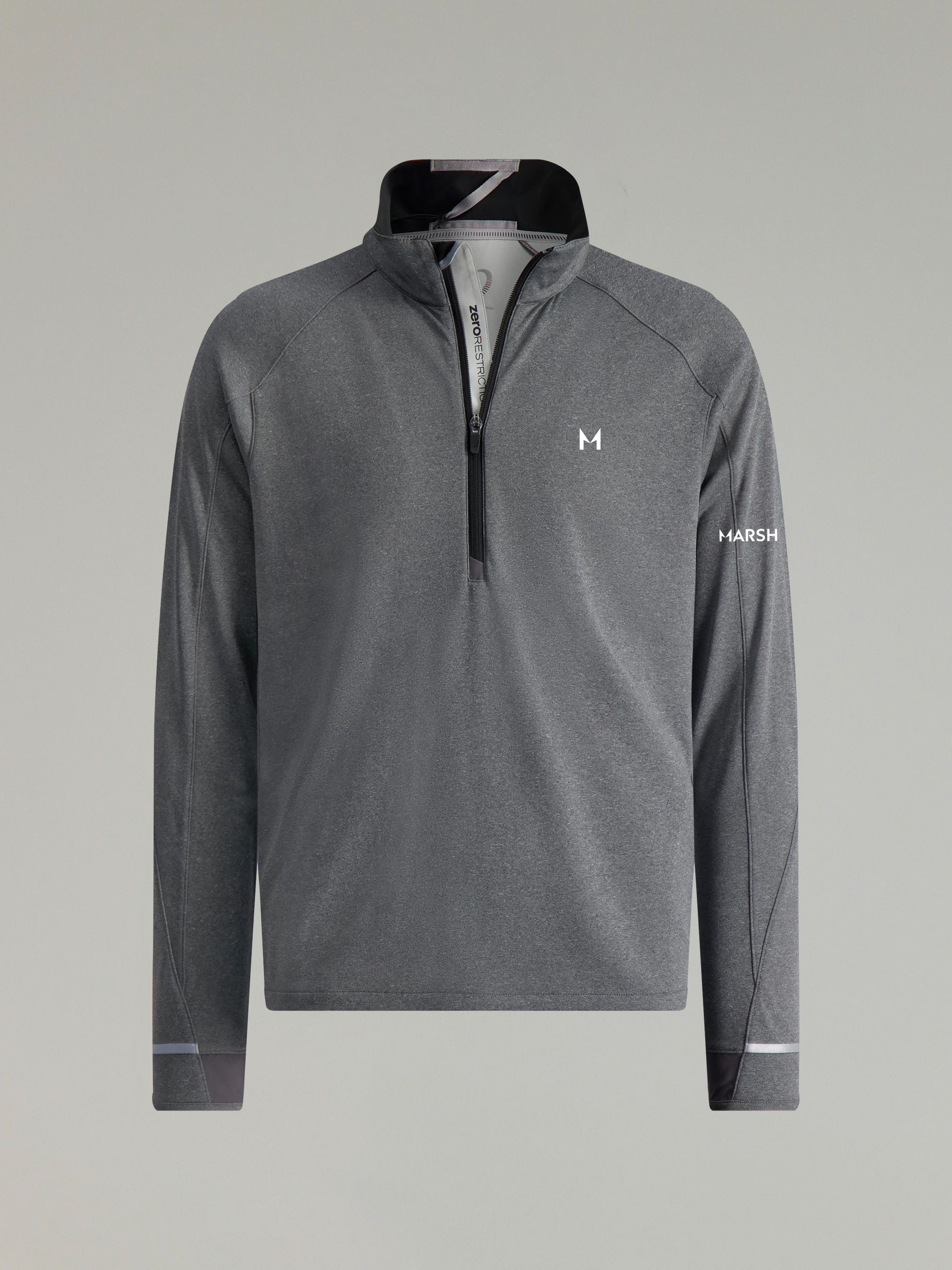 Z425 1/4 Zip Pullover | Marsh Mosaic | Charcoal Heather/Black - Zero Restriction