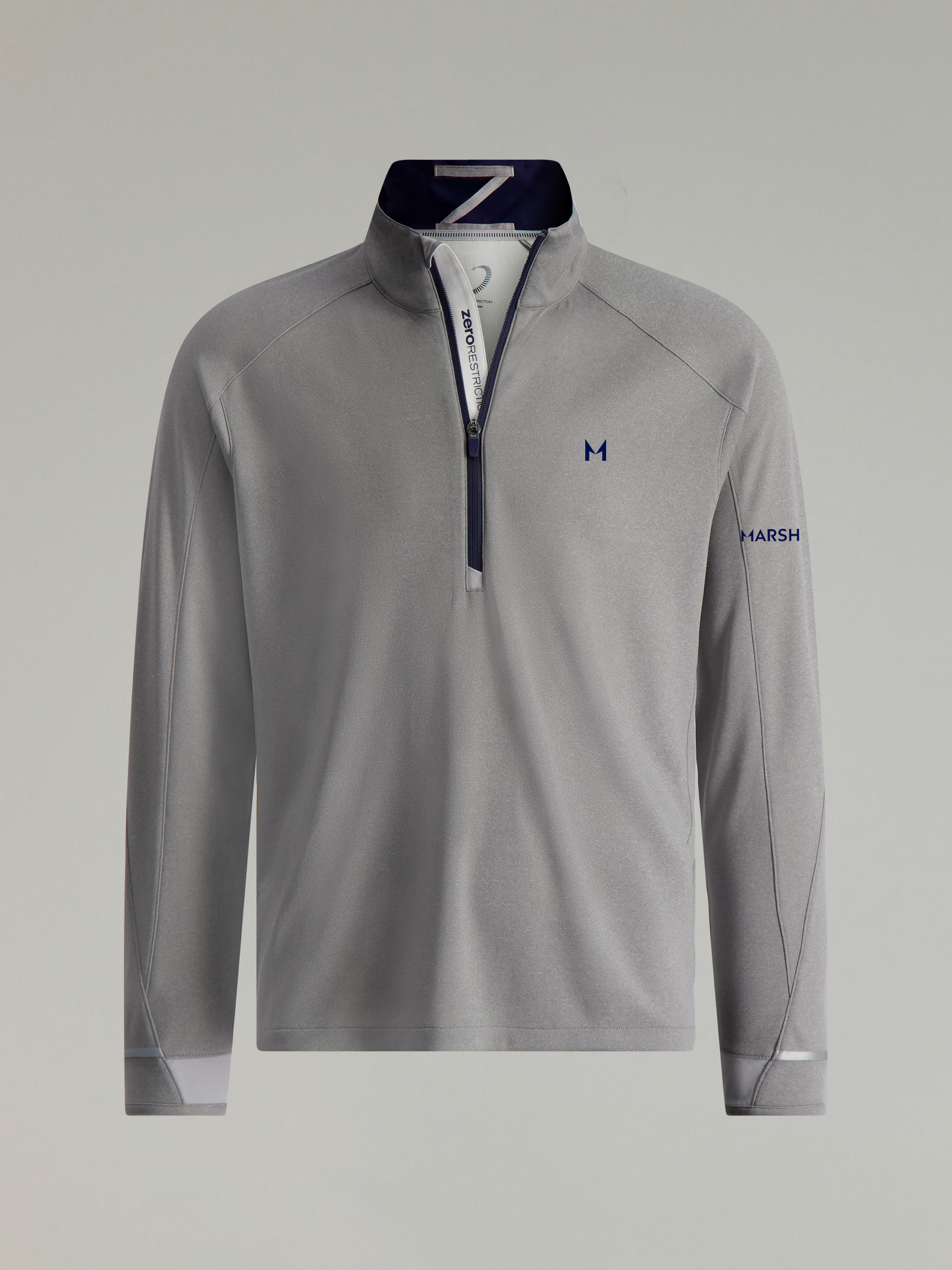 Z425 1/4 Zip Pullover | Marsh | Grey Heather/Navy