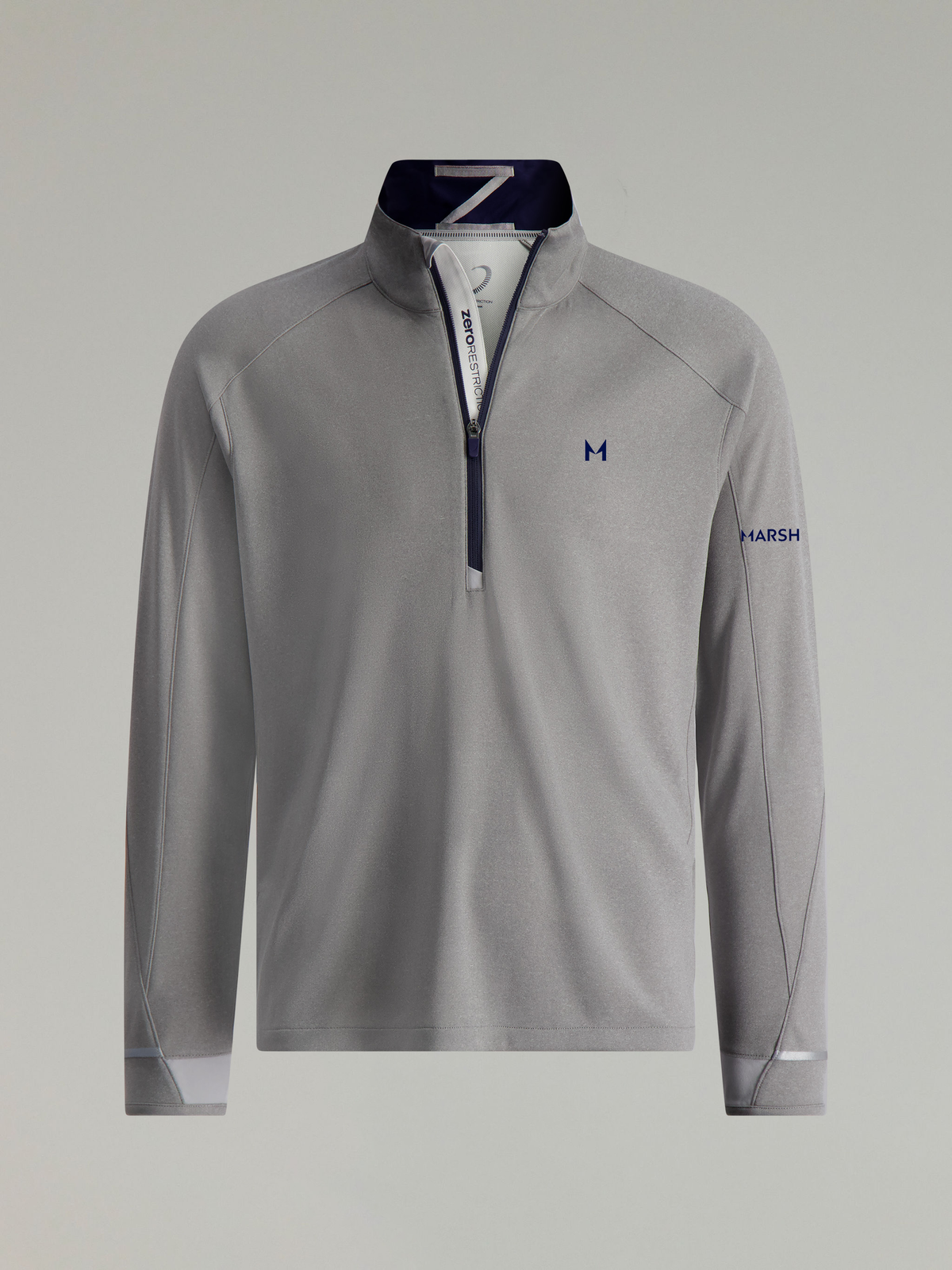 Z425 1/4 Zip Pullover | Marsh | Grey Heather/Navy