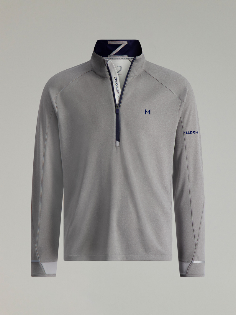 Z425 1/4 Zip Pullover | Marsh | Grey Heather/Navy