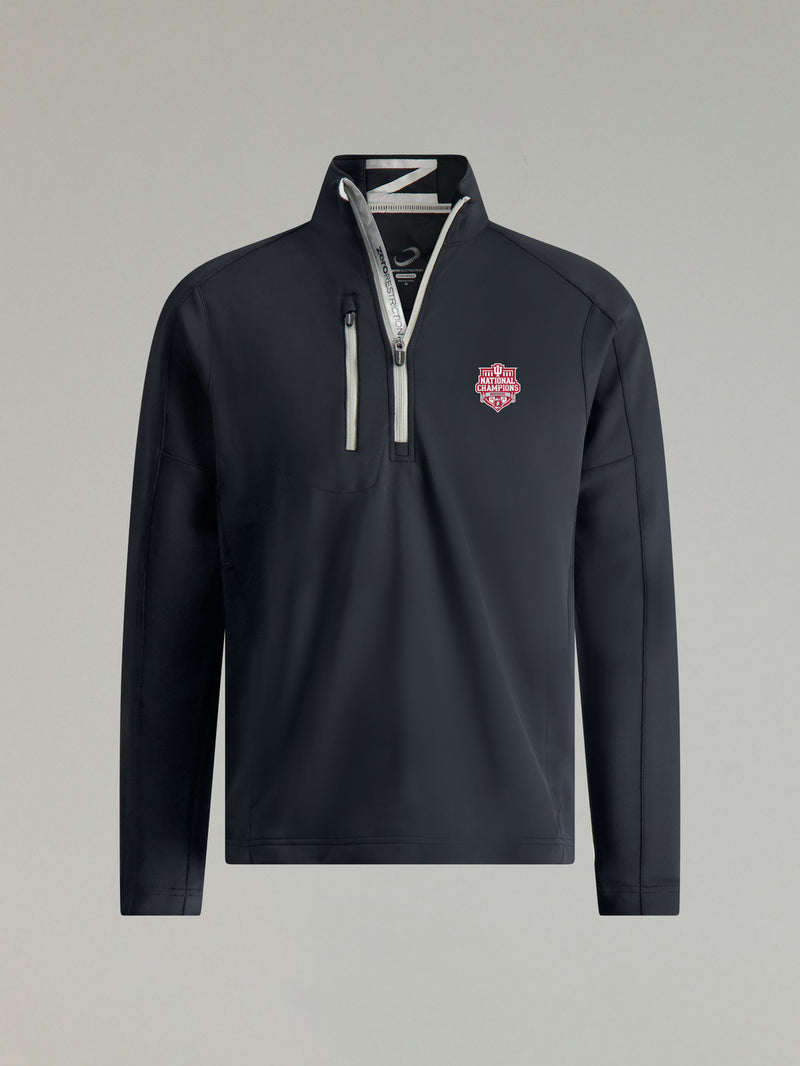 Z500 1/4 ZIP PULLOVER | INDIANA CHAMPIONS | BLACK/METALLIC SILVER