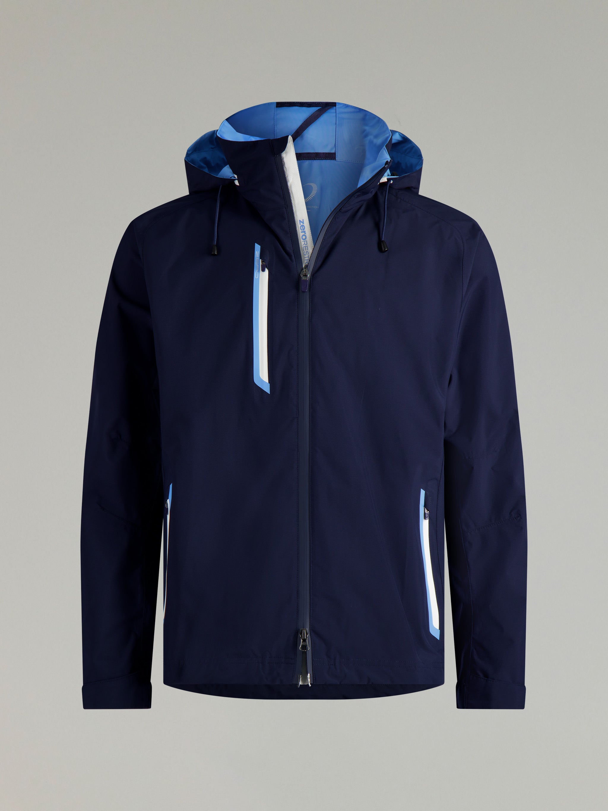 OHOTORO ネイビー ジャンパー ZeroXposur Water Resistant Hooded Jacket L Navy Blue Long Sleeve
