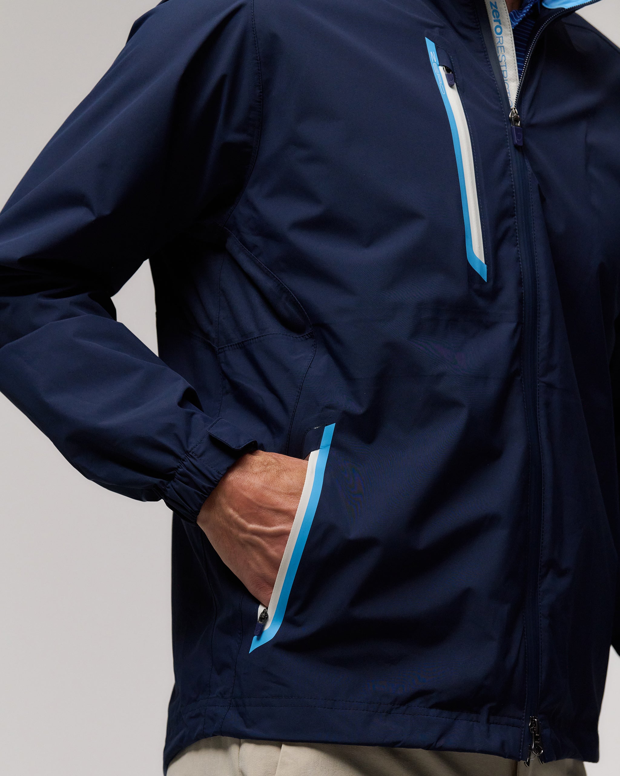 OHOTORO ネイビー ジャンパー nap zipper hoodie | OHOTORO