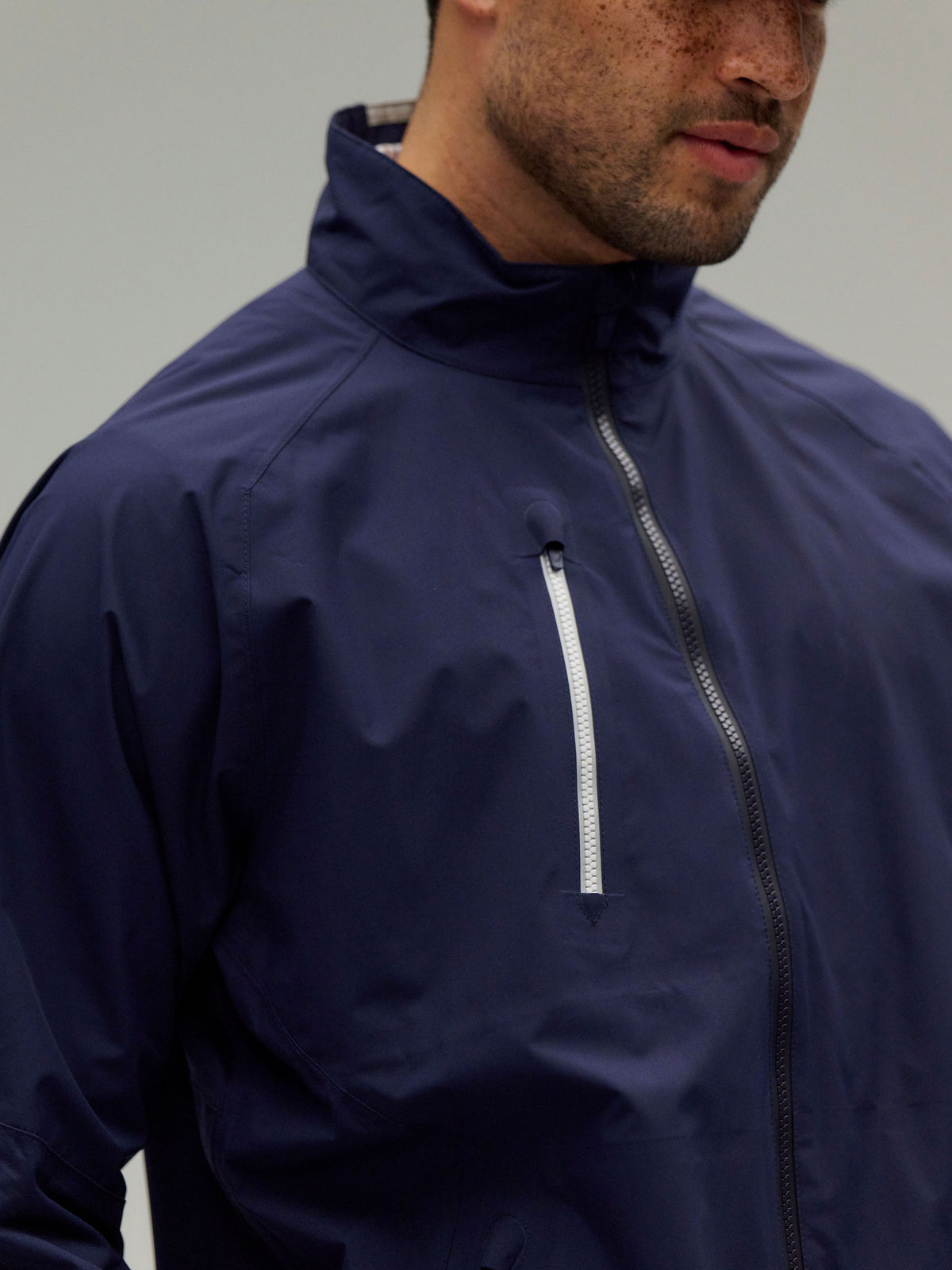 NAVY/METALLIC SILVER