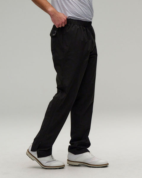 希少/NO GOLF WINDBREAKER PANT - Black L Packable Waterproof Golf Rain Pants 2.0 | Zero Restriction