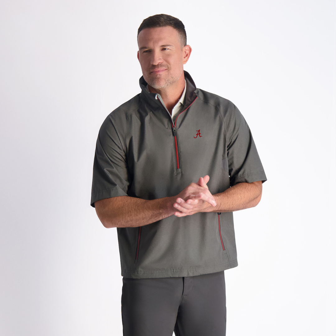 Alabama | Power Torque 1/4 Zip Short Sleeve | Collegiate - Zero Restriction