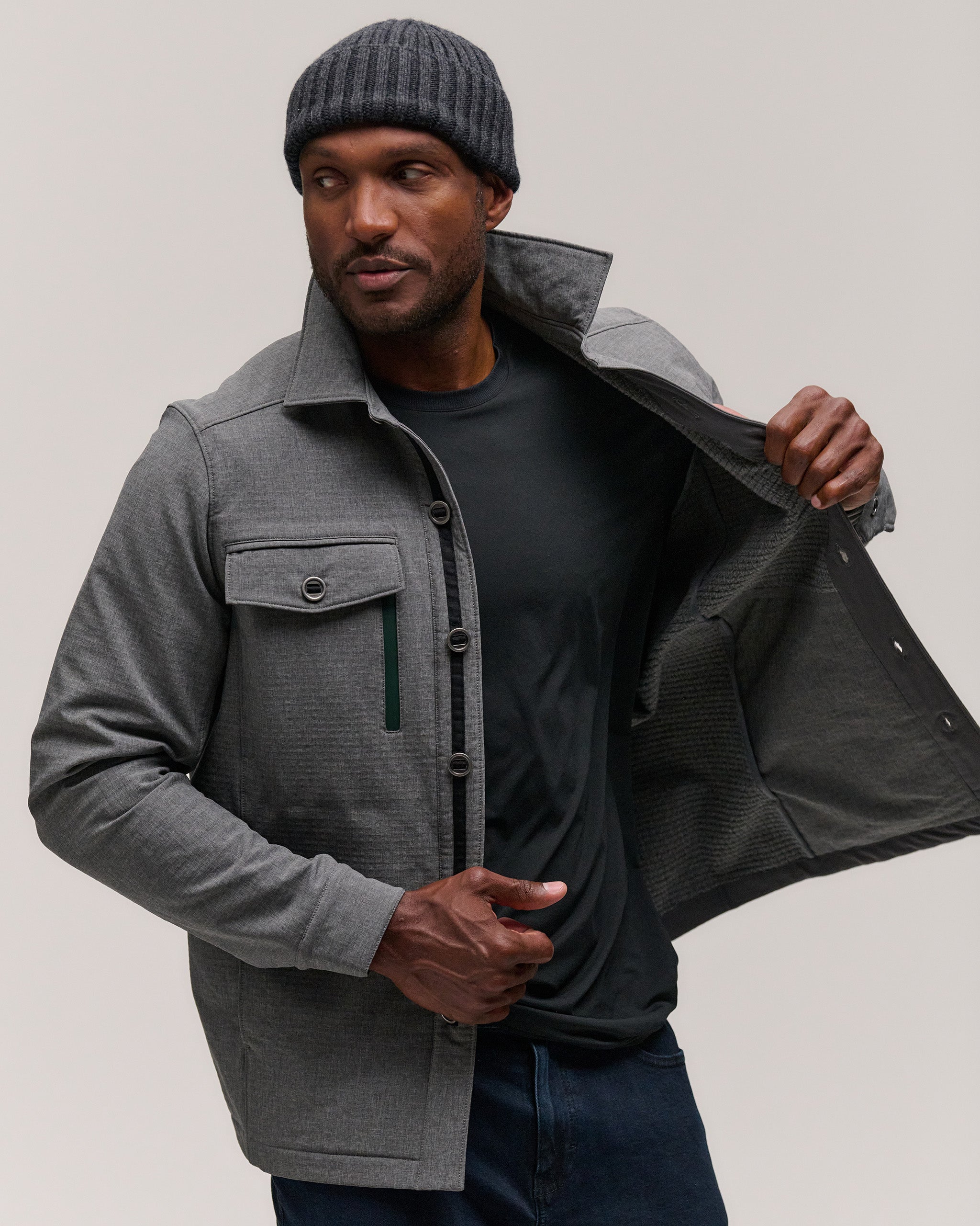 Urban Water-Repellent Shirt Jacket – Zero Restriction