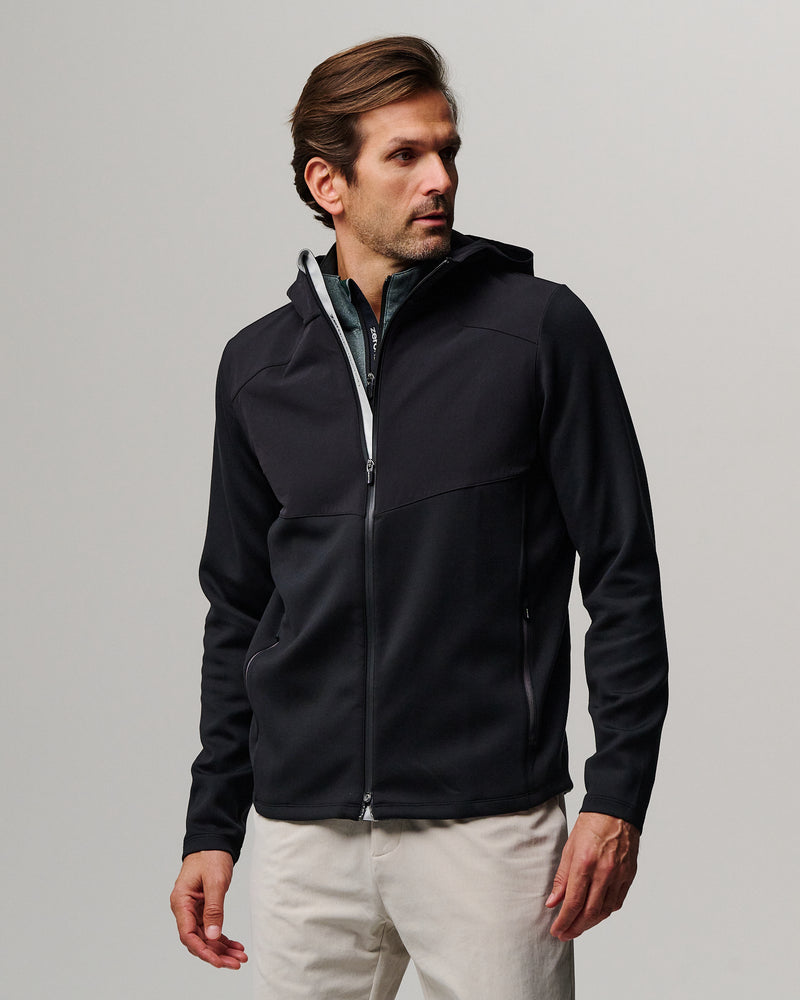 Spinks Hybrid Hooded Full-Zip Jacket