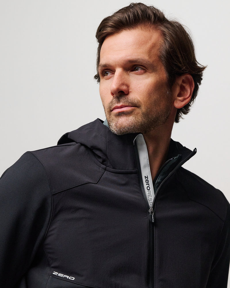 Spinks Hybrid Hooded Full-Zip Jacket